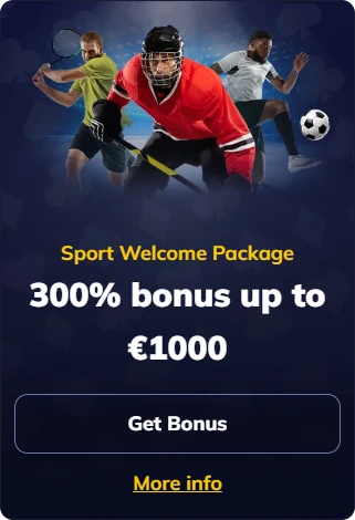 Sport Welcome Package – 300% Bonus up to €1000